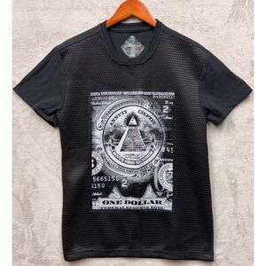 Switch Remarkable Money Tshirt Size M Black Netting Dollar Bill